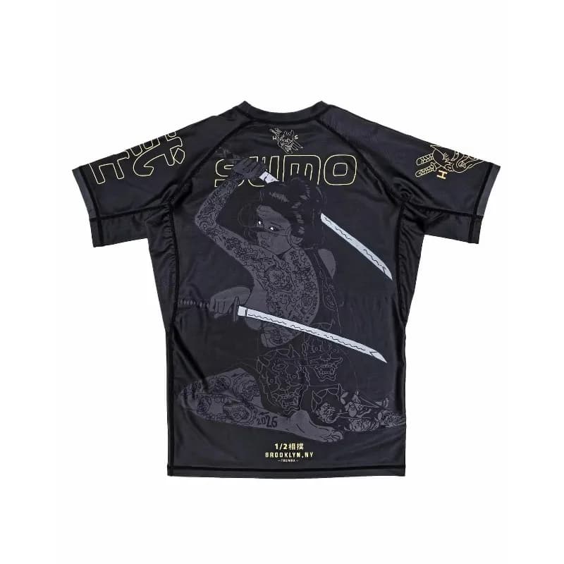 2026 Summer Jiu-Jitsu Anti-Abrasion T-Shirt, Y2K Print Training Quick-Drying Tight-Fitting Short-Sleeve Men's Training Tops