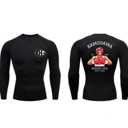 Anime Hajime Compression Shirt Men Short Running T Shirt Gym Sports Top Quick Dry Breathable Fitness Sportswear Bodybuilding Tee