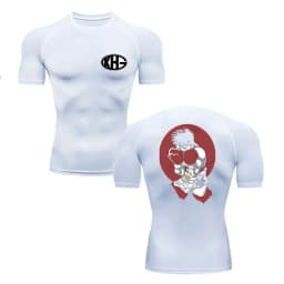 Anime Hajime Compression Shirt Men Short Running T Shirt Gym Sports Top Quick Dry Breathable Fitness Sportswear Bodybuilding Tee