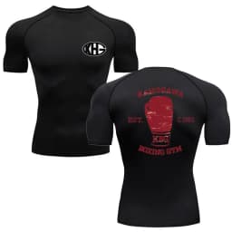 Anime Hajime Compression Shirt Men Short Running T Shirt Gym Sports Top Quick Dry Breathable Fitness Sportswear Bodybuilding Tee