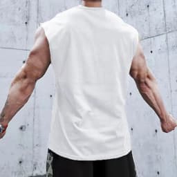 Summer Plain Mens Fitness Singlets Loose Mesh Gym Tank Tops Bodybuilding Clothing Sports Oversized Muscle Sleeveless Shirt