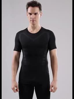 Men's Running Compression Shirts Short Sleeve Sport Gym Tees Fitness Quick Dry Sweatshirt Jogging Tracksuit Athletic Shirt Tops
