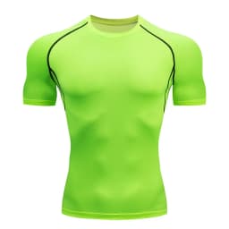 Men's Running Compression Shirts Short Sleeve Sport Gym Tees Fitness Quick Dry Sweatshirt Jogging Tracksuit Athletic Shirt Tops