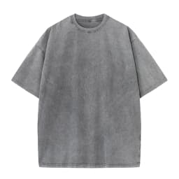 230G Cotton American Large Size T Shirts Men Summer Vintage Clothes Washed Tees Casual Short Sleeve Basic Male Tops