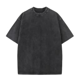 230G Cotton American Large Size T Shirts Men Summer Vintage Clothes Washed Tees Casual Short Sleeve Basic Male Tops