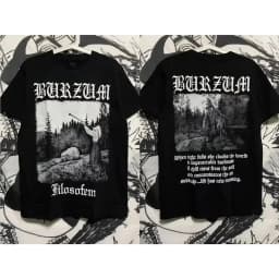 Heavy Metal Rock Band Printed Short-sleeved Retro Y2K T-shirt Casual Loose Streetwear Unisex Sporty Round-neck Top