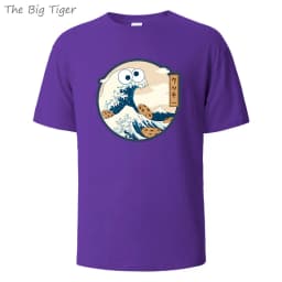 Color Painting Style Breathable Cotton Round Neck Tee Minimalist Design Lightweight Fabric Unisex Basic T Shirt Men's T-shirt