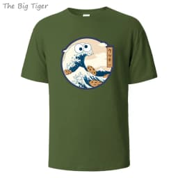 Color Painting Style Breathable Cotton Round Neck Tee Minimalist Design Lightweight Fabric Unisex Basic T Shirt Men's T-shirt