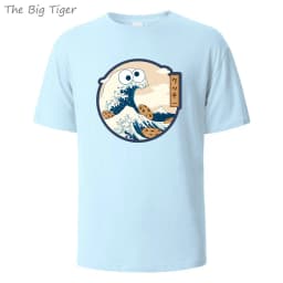 Color Painting Style Breathable Cotton Round Neck Tee Minimalist Design Lightweight Fabric Unisex Basic T Shirt Men's T-shirt