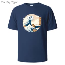 Color Painting Style Breathable Cotton Round Neck Tee Minimalist Design Lightweight Fabric Unisex Basic T Shirt Men's T-shirt