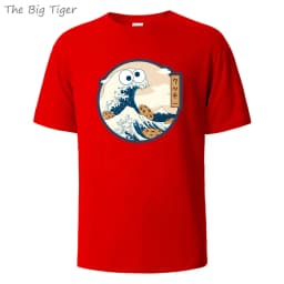 Color Painting Style Breathable Cotton Round Neck Tee Minimalist Design Lightweight Fabric Unisex Basic T Shirt Men's T-shirt
