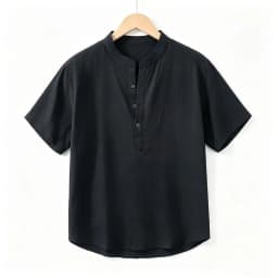 Men's Short Sleeve T-shirt Cotton and Linen Casual Men T-shirts Solid Color Summer Shirt Male Cozy Breathable