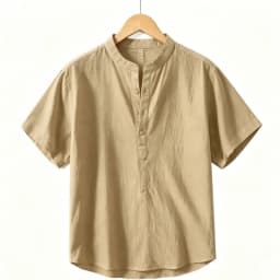 Men's Short Sleeve T-shirt Cotton and Linen Casual Men T-shirts Solid Color Summer Shirt Male Cozy Breathable