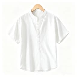 Men's Short Sleeve T-shirt Cotton and Linen Casual Men T-shirts Solid Color Summer Shirt Male Cozy Breathable