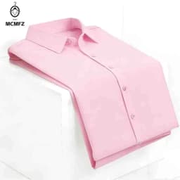 Non-iron Men's Black Short Sleeve Button Down Shirt Formal Business Dress Shirt Turn-down Collar Office Tops