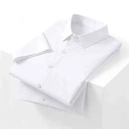 Non-iron Men's Black Short Sleeve Button Down Shirt Formal Business Dress Shirt Turn-down Collar Office Tops