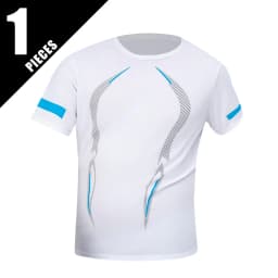 1/3 Piece Men's Four Season Printed Short Sleeved Sports Fitness Quick Drying Comfortable Plus Size Youth Casual Basic Top