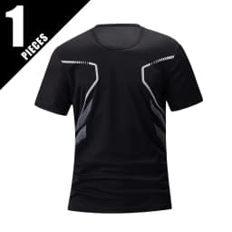 1/3 Piece Men's Four Season Printed Short Sleeved Sports Fitness Quick Drying Comfortable Plus Size Youth Casual Basic Top