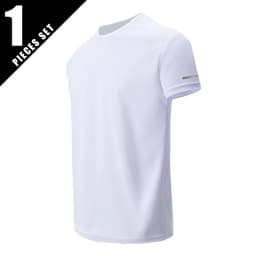 1/3 Piece Men's Four Season Printed Short Sleeved Sports Fitness Quick Drying Comfortable Plus Size Youth Casual Basic Top
