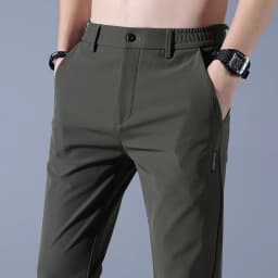 2025 Spring Summer Ultra-thin Men's Stretch Slim Straight Casual Pants High Quality Fashion Breathable Golf Sports Trousers