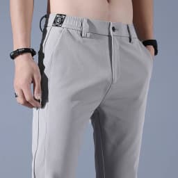 2025 Spring Summer Ultra-thin Men's Stretch Slim Straight Casual Pants High Quality Fashion Breathable Golf Sports Trousers