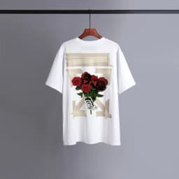 Korea Hip Hop Cotton Luxury Brand Graphic T-shirt Oversized Men Women Summer Luxury Brand  Retro Leisure Loose Short Sleeve