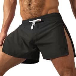 Men's Marathon Running Sweat Shorts with Zipped Pocket Fitness Athletic Breathable Sweatpants Outdoor Sport Training Short Pants