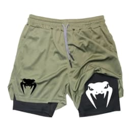 2026 Men's 2-in-1 Running Shorts, High-Quality Elastic Double-Layer Shorts, Breathable and Lightweight, Teen Training Shorts, Sp