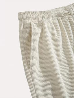 2026 Summer Men's Waffle Texture Casual Sports Beach Shorts Quick Dry Trendy Breathable Bermuda Shorts Streetwear 