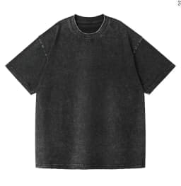 350gsm Men's Washed Vintage T-Shirts Street Hip Hop Retro Punk T Shirt men Harajuku Casual Cotton Short Sleeve Acid Wash Tops