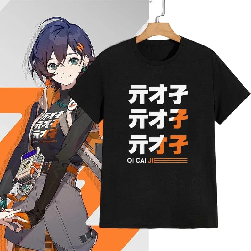 Kawaii ZZZ T-Shirt ACG ARPG Game Fans Cosplay Graphic T Shirt Cotton Casual Fashion Streetwear Man Women Tshirt