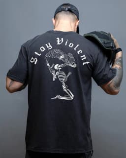 New Stay Violent _ Breathable T-shirt Cotton T-shirts for Cross-country Sports