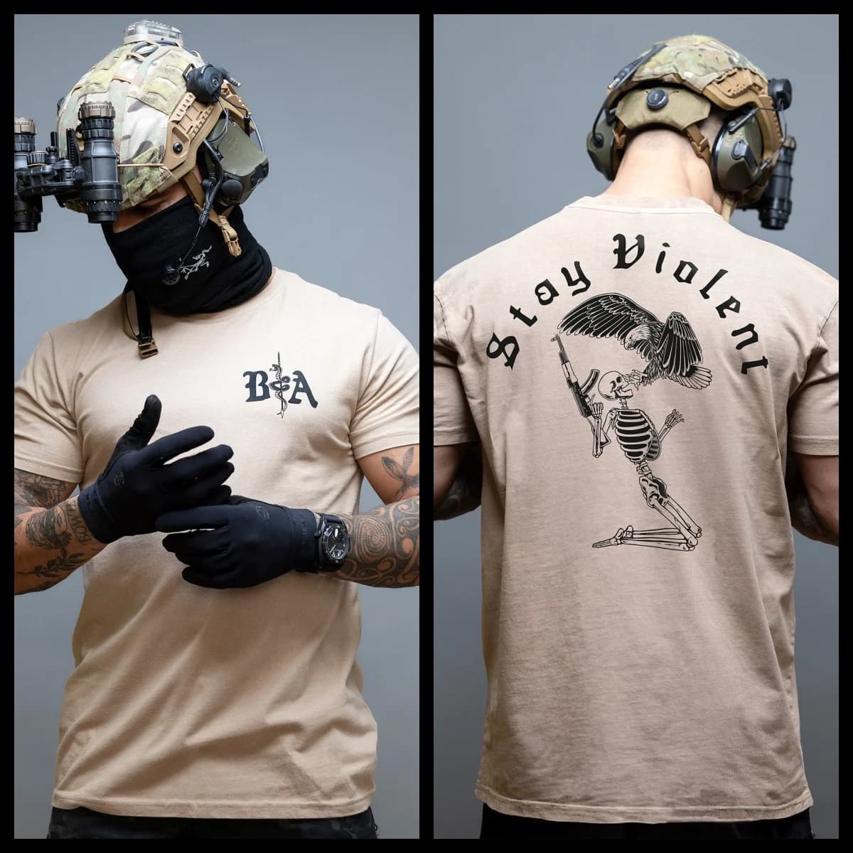 New Stay Violent _ Breathable T-shirt Cotton T-shirts for Cross-country Sports