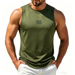 Men's Casual Fitness Tank Top Sportswear Sleeveless Shirt Male Mesh Breathable Tops Tee Sports Vest Undershirt Gyms Vest Men