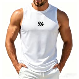 Men's Casual Fitness Tank Top Sportswear Sleeveless Shirt Male Mesh Breathable Tops Tee Sports Vest Undershirt Gyms Vest Men