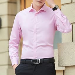 New Plus Size Men Solid Color Business Shirt Fashion Classic Basic Casual Slim White Long Sleeve Shirt Brand Clothes