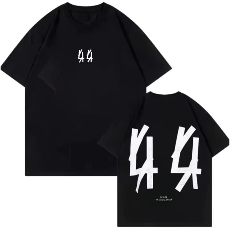 2026 44 Label Group Cotton Hip Hop T-Shirt Unisex Streetwear Short Sleeve Round Neck Print Casual Breathable Fashion Adult Tee