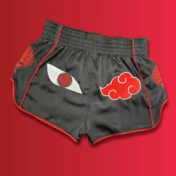 New Black Sharingan 3D Cartoon Muay Thai Shorts Men Oversized Quick-dry MMA Sports Shorts Octagonal Cage Fighting Night Shorts