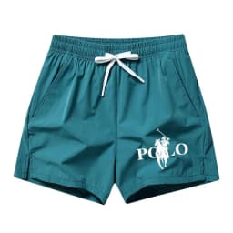 2026 Summer Ice Silk Quick Drying Beach Shorts for Men's Slim Fit Running, Swimming, Fitness, Breathable Shorts