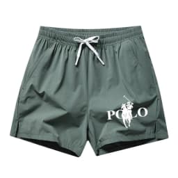 2026 Summer Ice Silk Quick Drying Beach Shorts for Men's Slim Fit Running, Swimming, Fitness, Breathable Shorts