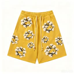 2026 Summer New Men's Navy Wreath 3D Print Sweat Shorts Oversized Pants, Suitable for Daily Wear and Training Kids