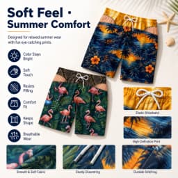 2026 Funny 3D Hairy Butt Print Men’s Beach Shorts Elastic Drawstring Novelty Swim Trunks Quick Dry Pool Party Vacation XS-5XL