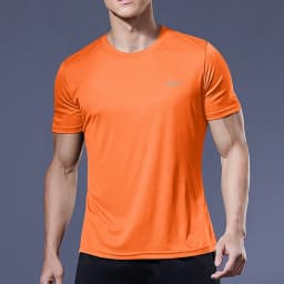 Summer Men Short Sleeve t-Shirt Casual t Shirt Tops Male Quick Dry Running Gym t-Shirts Breathable o-Neck Tee Shirt Man Clothing