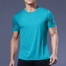 Summer Men Short Sleeve t-Shirt Casual t Shirt Tops Male Quick Dry Running Gym t-Shirts Breathable o-Neck Tee Shirt Man Clothing