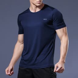 Summer Men Short Sleeve t-Shirt Casual t Shirt Tops Male Quick Dry Running Gym t-Shirts Breathable o-Neck Tee Shirt Man Clothing