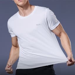 Summer Men Short Sleeve t-Shirt Casual t Shirt Tops Male Quick Dry Running Gym t-Shirts Breathable o-Neck Tee Shirt Man Clothing