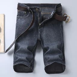 Summer Shorts Jeans Men Denim Pants Stretch Black Fashion Design Men's Jeans Slim Straight Male Short Jeans