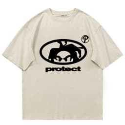 Men T-Shirt Oversized 100% Cotton Tops Graphic Summer Harajuku Short Sleeve Tee Vintage Korean Fashion Y2k Streetwear Clothing