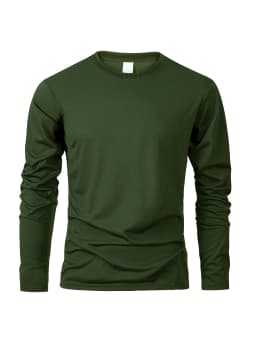 Men's Long Sleeve T Shirts Casual Round Neck Moisture Wicking Tees Male Tops Sports comfortable versatile Men's T-shirts
