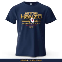 Hattori Hanzo Printed Men's T-Shirt 100% Cotton Oversized Anime Fashion Graphic Tees for Women Tops Streetwear Cultural Apparel